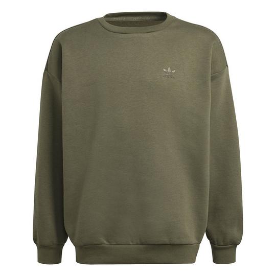 Adidas Originals Junior s Boyfriend Crew Sweatshirt Olive Size Small