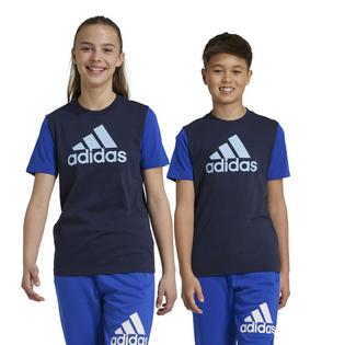 adidas Juniors' [8-16] Essentials Big Logo Colourblock Cotton T-Shirt