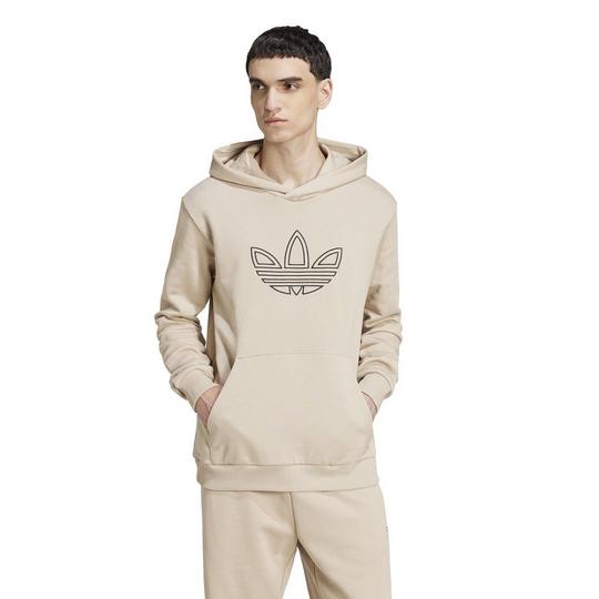 Adidas trefoil hoodie white mens on sale