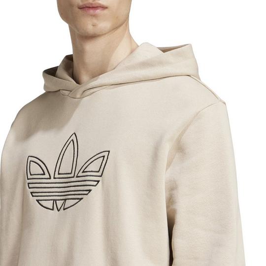 Adidas trefoil hoodie beige best sale