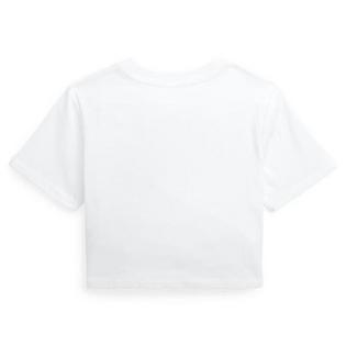 Polo Ralph Lauren Girls' [2-6X] Madras Logo Cotton Jersey Boxy T-Shirt