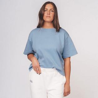 T-shirt à logo de couleur unie pour femmes