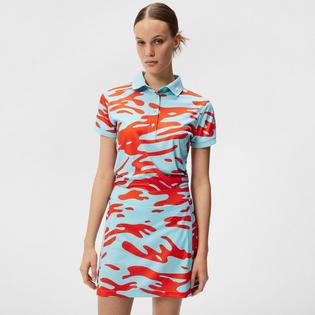 J Lindeberg Polo &agrave; motifs Tour Tech pour femmes