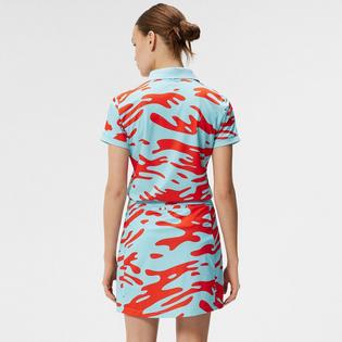 J Lindeberg Polo &agrave; motifs Tour Tech pour femmes