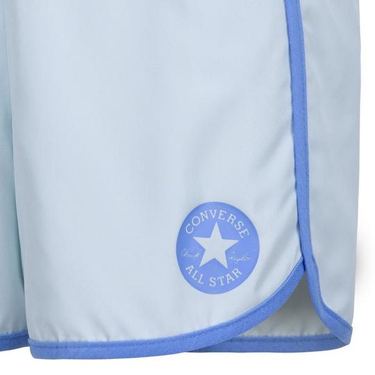 Converse Junior s Girl s Chuck Taylor Patch Gym Shorts Blue Size Large