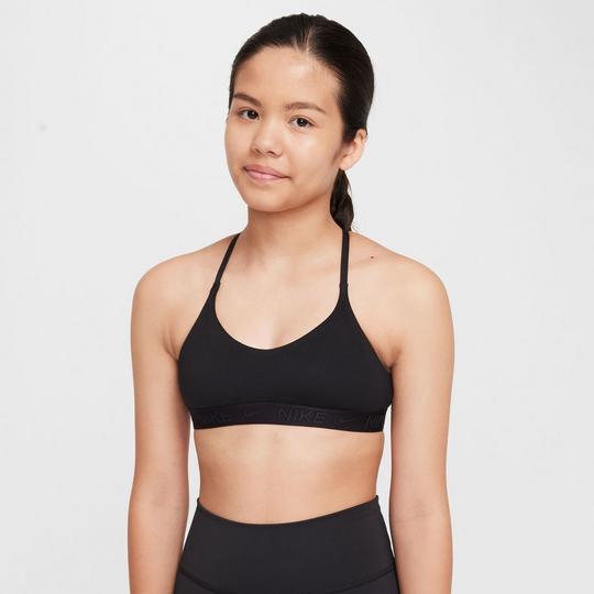 Nike Girls Indy Tank Sports Bra in Black