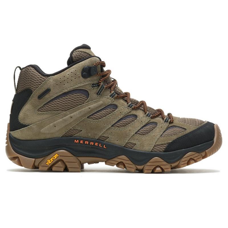Merrell Botte de randonn&eacute;e mi-haute imperm&eacute;able Moab 3 pour hommes (large)