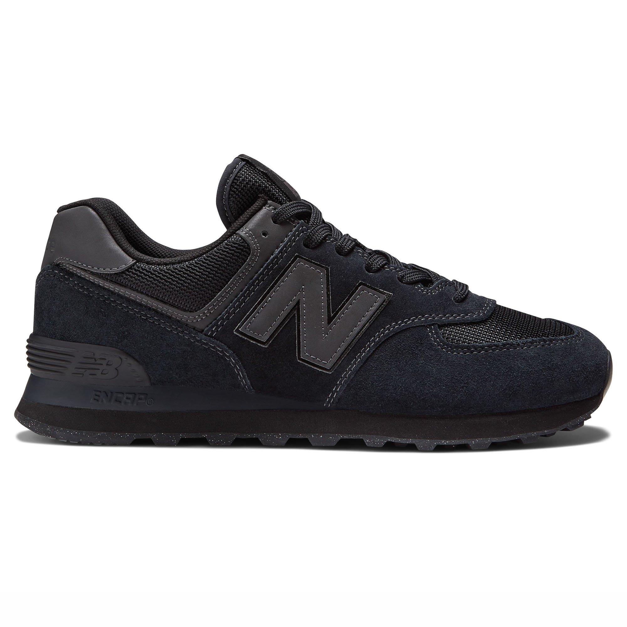 New Balance | Men's 574 Core Shoes, Black, Size 11.5