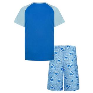 Hurley Ensemble maillot dermoprotecteur + maillot de bain Shark Doodle pour gar&ccedil;ons [4-7]