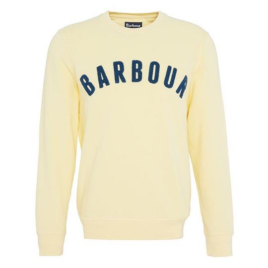 Barbour Prep Logo Crew Neck Sweat Lemon Size SIZE XL