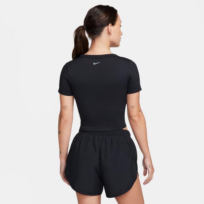 Nike Haut court ajust&eacute; Dri-FIT &agrave; manches courtes One pour femmes