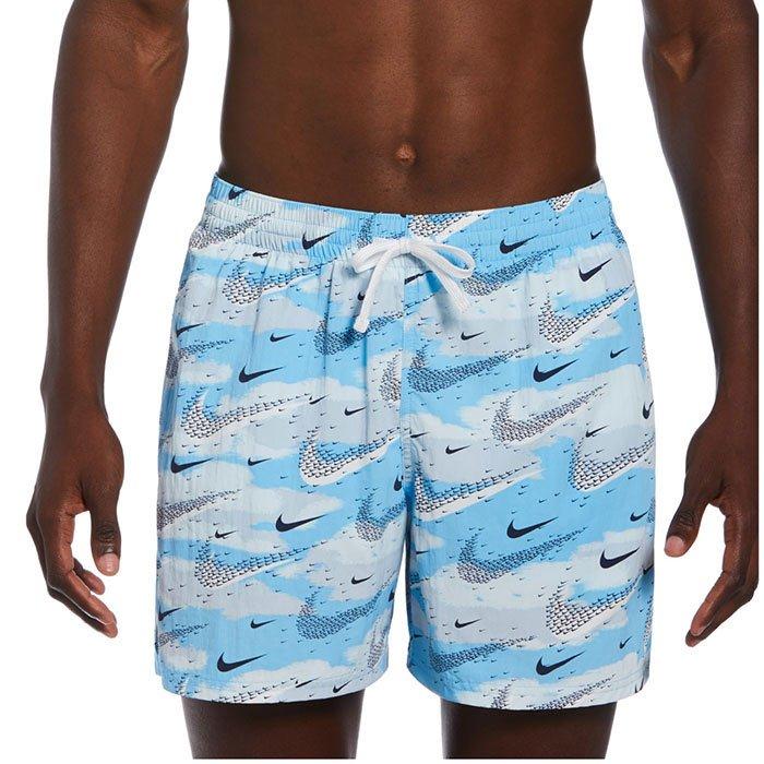 Nike Men s 5 Volley Swim Trunk Shorts Light Blue Size Medium