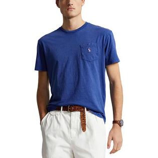 Men's Classic Fit Cotton-Linen Pocket T-Shirt
