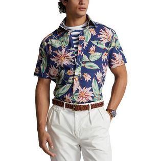 Men's Classic Fit Floral Seersucker Shirt