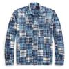 Men s Classic Fit Patchwork Madras Camp Shirt