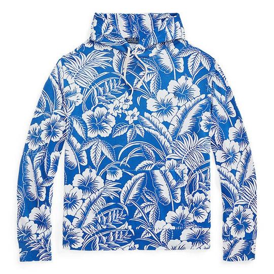 Men s Tropical Floral Spa Terry Hoodie Polo Ralph Lauren Sporting Life Online