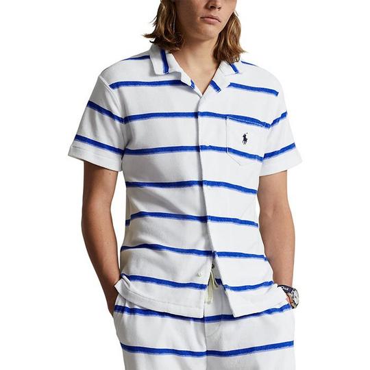 Polo Ralph Lauren Chemise Camp   rayures avec coupe ajust e pour hommes