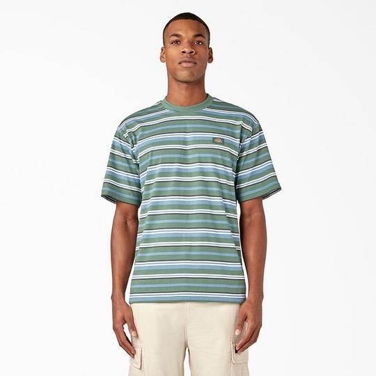 Dickies Men s Glade Spring Stripe Short Sleeve T-Shirt