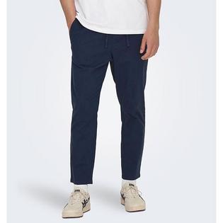 Men's Linus Crop Cotton-Linen Pant