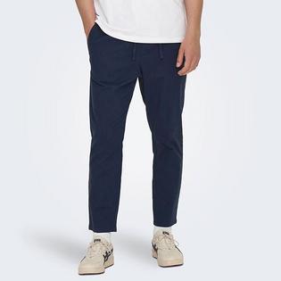 Only & Sons Men's Linus Crop Cotton-Linen Pant