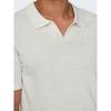 Men s Linen-Blend Knit Polo