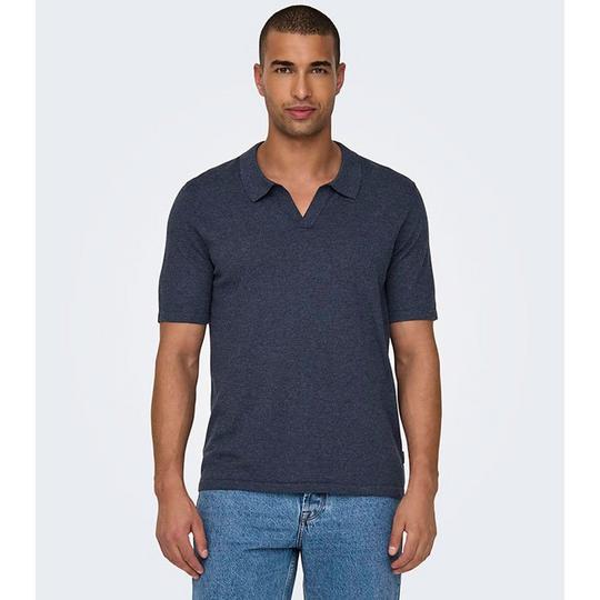 Men s Linen-Blend Knit Polo