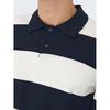 Polo   manches longues en tricot ray  pour hommes