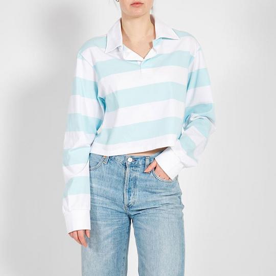 Brunette The Label Women s The Cropped Rugby Shirt