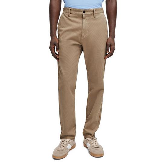 BOSS Pantalon chino en coton extensible en nid d abeille pour hommes