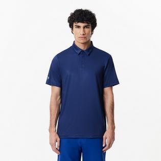 Lacoste Men's Ultra Dry Mini Print Golf Polo