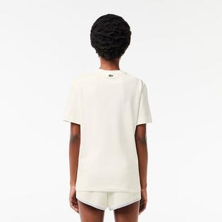 Lacoste T-shirt Signature Print pour femmes