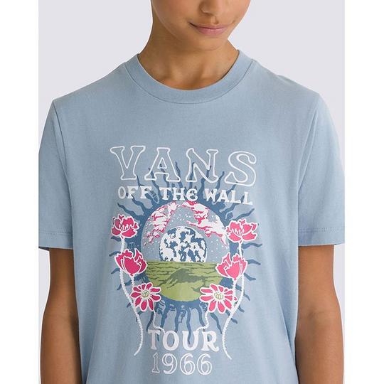 Vans Floral Tour T Shirt Kids Dusty Blue L