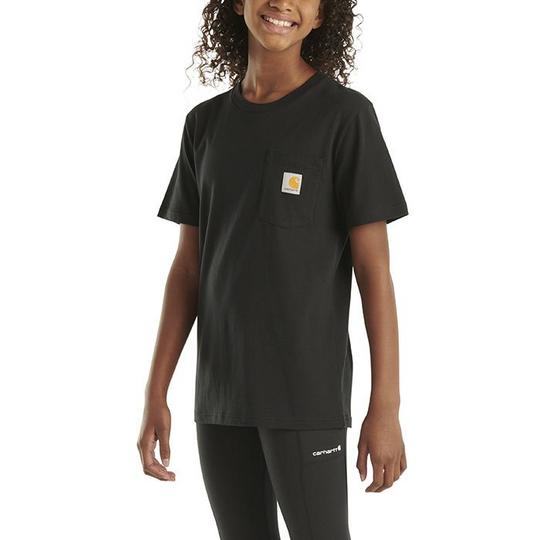 Carhartt Boy s Short Sleeve Pocket T Shirt Black Size 5