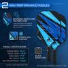 Ben Johns Blue Lightning Pickleball Paddle Set