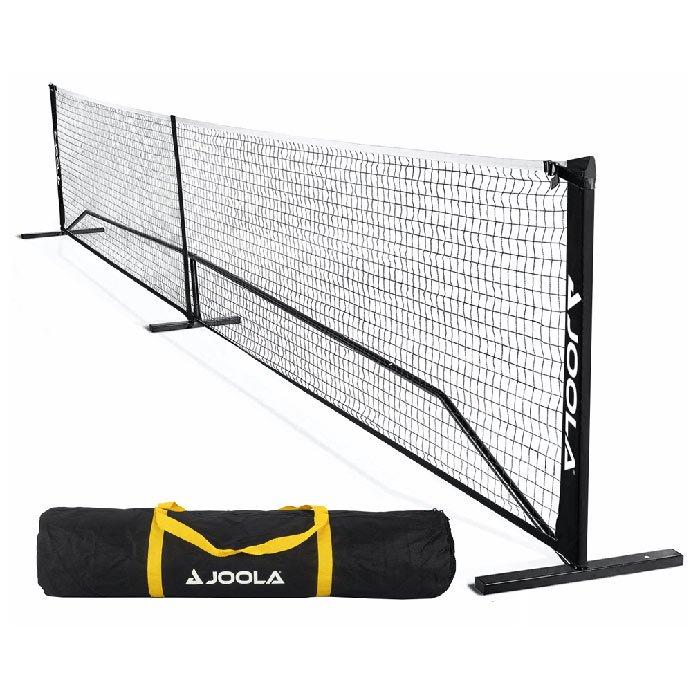 Filet De Pickleball Portable COSTWAY – Taille Réglementaire 674,5 Cm, Cadre Métal, Sac De Transport Inclus, 6 Roues