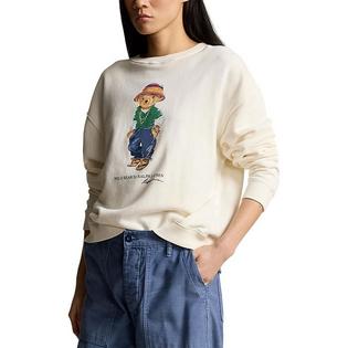 Women's Polo Bear Lightweight Fleece Crew Sweatshirt