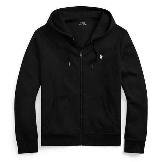 メンズウェア DOUBLE KNIT LOGO FULLZIP HOODIE BLACK Men's Double-Knit Full-Zip Hoodie | Polo Ralph Lauren