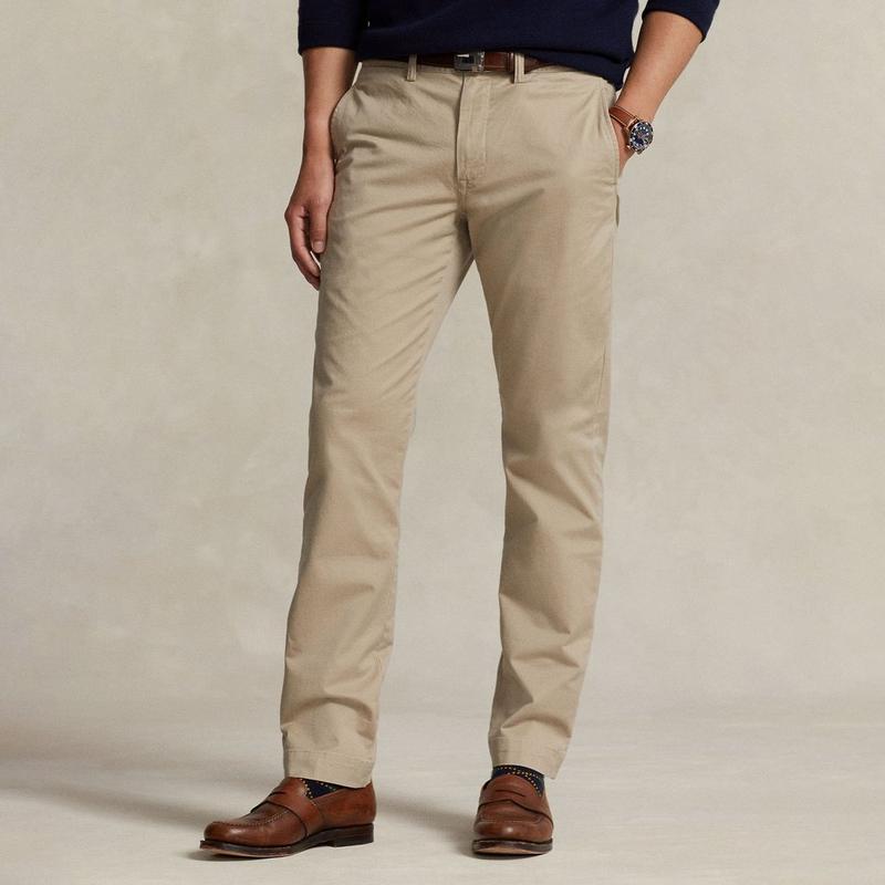 Polo Ralph Lauren Pantalon chino &agrave; coupe droite pour hommes