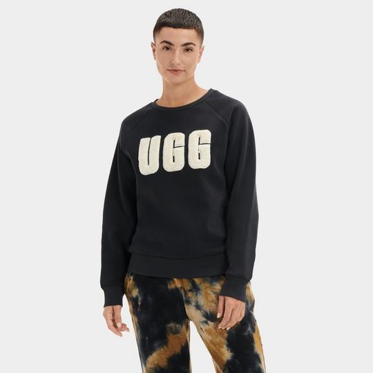 UGG Women s Madeline Fuzzy Logo Crew Sweatshirt