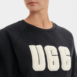 UGG Chandail &agrave; col rond Madeline Fuzzy Logo pour femmes