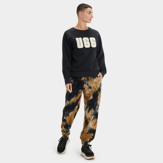 Ugg fuzzy logo sweatshirt hotsell