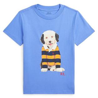 Kids' [2-7] Dog-Print Cotton Jersey T-Shirt