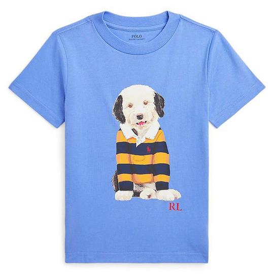 T-shirt en jersey de coton   motifs de chiens pour enfants  2-7 