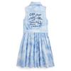 Junior Girls   7-16  Belted Tie-Dye-Print Cotton Shirt Dress