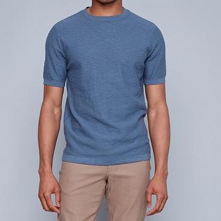 T-shirt à manches courtes en tricot flammé pour hommes
