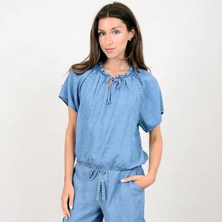 Oak & Ivy Women's Tencel Short Sleeve Blouse