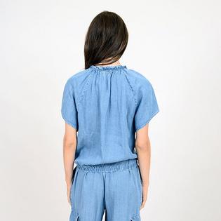 Oak & Ivy Women's Tencel Short Sleeve Blouse