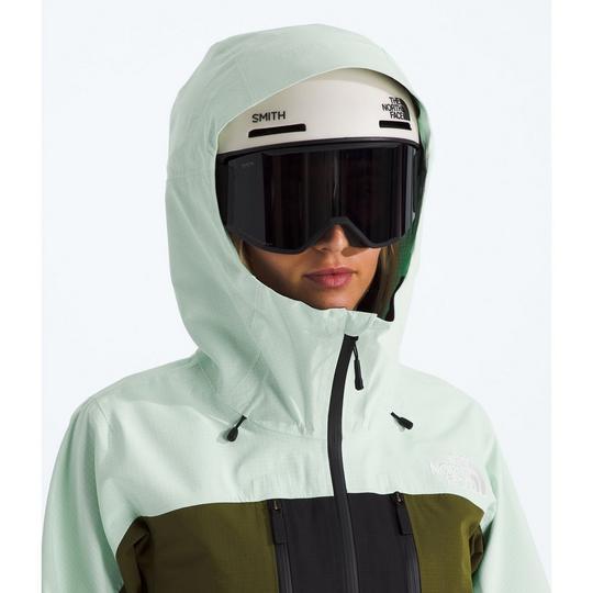 The North Face Ceptor Jacket Women s L Pale Green Forest Olive TNF Black