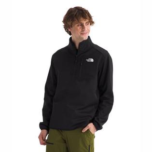  Men's Crest 1/4-Zip Fleece Pullover Top