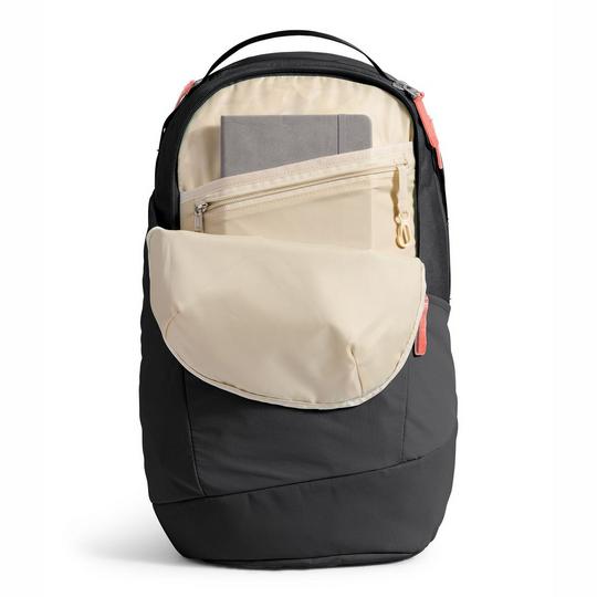 The North Face Women s Isabella Backpack 3.0 TNF Black Light Heather Burnt Coral Metallic